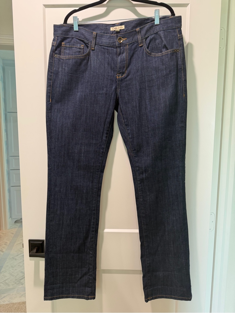CAbi Dark Blue Women’s Straight Jeans - CAbi